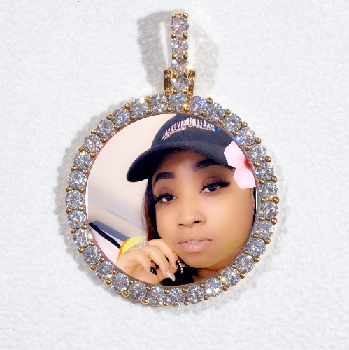 3D CIRCLE CUSTOM PICTURE PENDANT SMALL SIZE