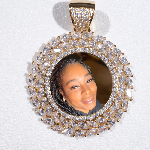 Large 3D Wheat Ear Custom Picture Pendant