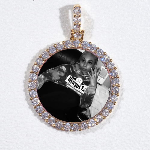 3D CIRCLE CUSTOM PICTURE PENDANT SMALL SIZE