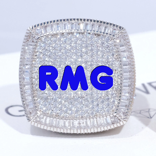 CUSTOM LETTER 3D ICED RING