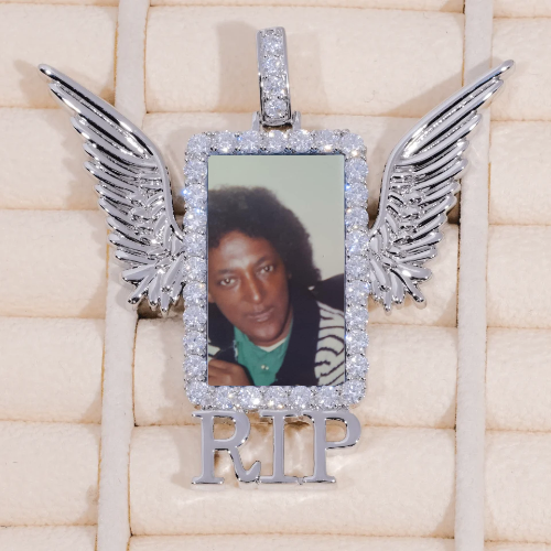 RIP WING 3D CUSTOM PICTURE PENDANT