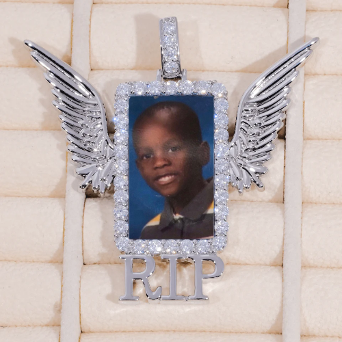 RIP WING 3D CUSTOM PICTURE PENDANT