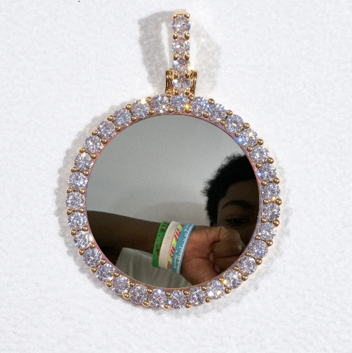 3D CIRCLE CUSTOM PICTURE PENDANT SMALL SIZE