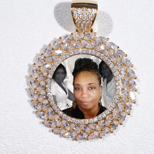 Large 3D Wheat Ear Custom Picture Pendant