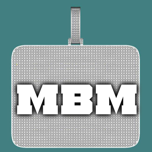 CUSTOM LETTER NECKLACE 3D BIG SQUARE