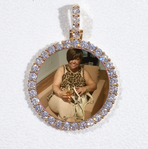3D CIRCLE CUSTOM PICTURE PENDANT SMALL SIZE