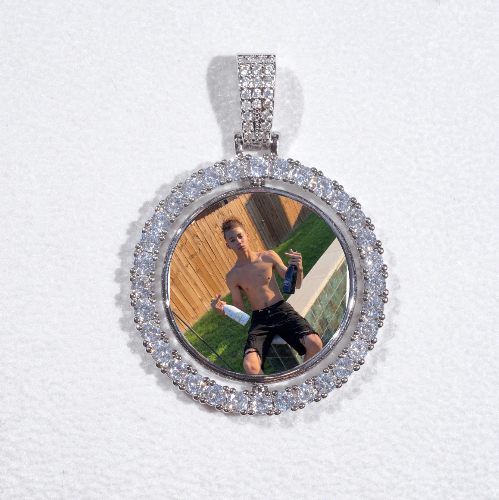 3D Spinning 2-Faced Custom Picture Pendant