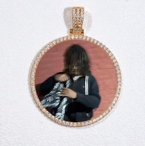 MEDIUM 3D CIRCLE CUSTOM PICTURE PENDANT