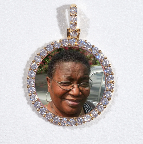 3D CIRCLE CUSTOM PICTURE PENDANT SMALL SIZE