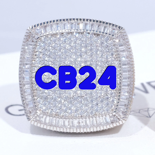 CUSTOM LETTER 3D ICED RING