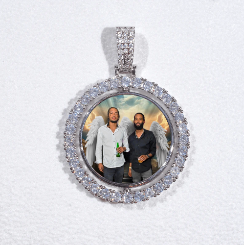 3D Spinning 2-Faced Custom Picture Pendant