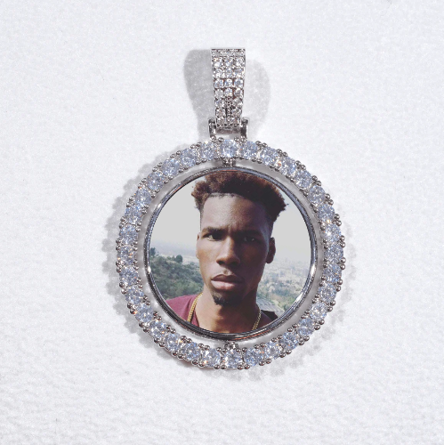 3D Spinning 2-Faced Custom Picture Pendant