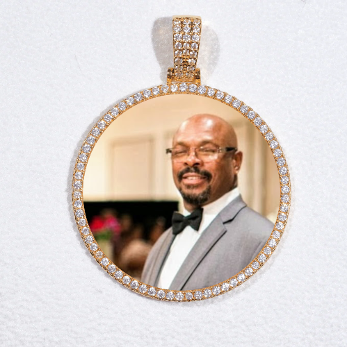 MEDIUM 3D CIRCLE CUSTOM PICTURE PENDANT