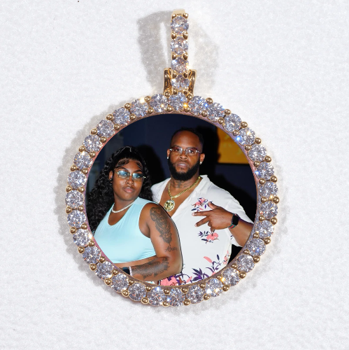 3D CIRCLE CUSTOM PICTURE PENDANT SMALL SIZE