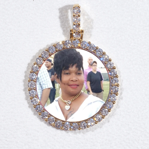 3D CIRCLE CUSTOM PICTURE PENDANT SMALL SIZE
