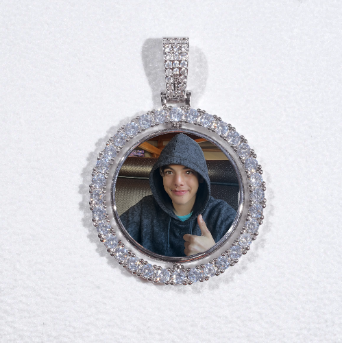 3D Spinning 2-Faced Custom Picture Pendant