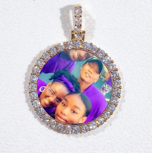 3D CIRCLE CUSTOM PICTURE PENDANT SMALL SIZE