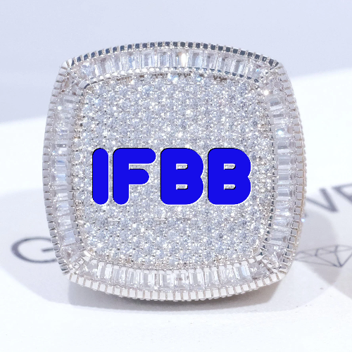 CUSTOM LETTER 3D ICED RING