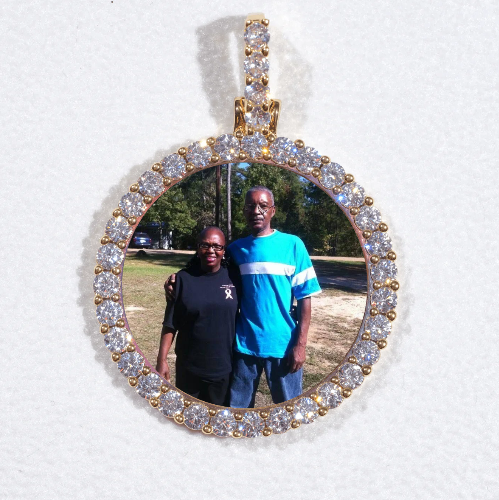 3D CIRCLE CUSTOM PICTURE PENDANT SMALL SIZE