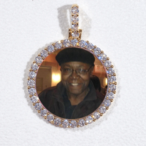 3D CIRCLE CUSTOM PICTURE PENDANT SMALL SIZE
