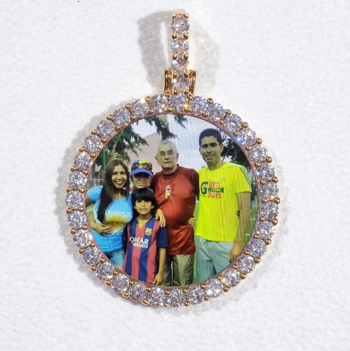 3D CIRCLE CUSTOM PICTURE PENDANT SMALL SIZE
