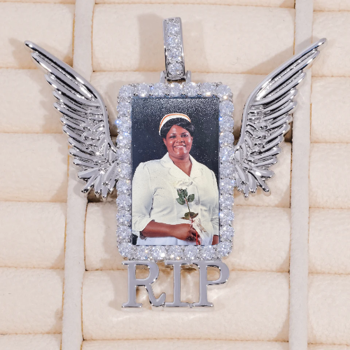 RIP WING 3D CUSTOM PICTURE PENDANT