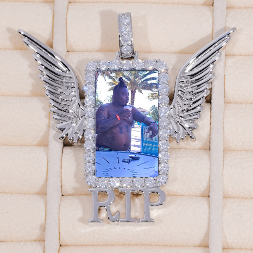 RIP WING 3D CUSTOM PICTURE PENDANT