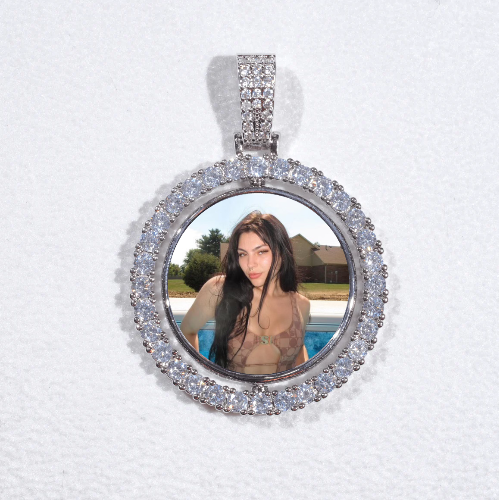 3D Spinning 2-Faced Custom Picture Pendant