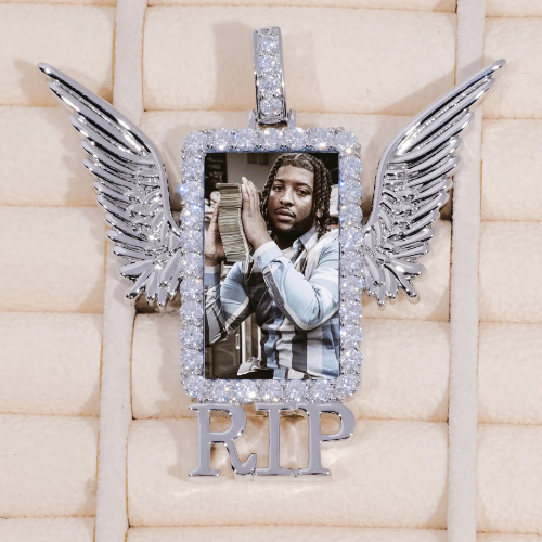 RIP WING 3D CUSTOM PICTURE PENDANT