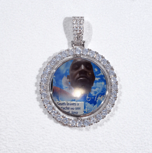 3D Spinning 2-Faced Custom Picture Pendant