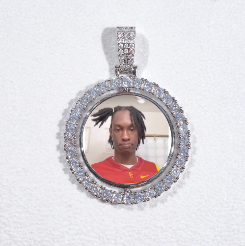 3D Spinning 2-Faced Custom Picture Pendant