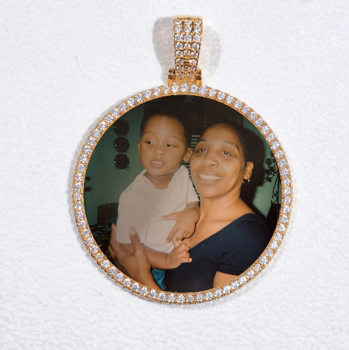 MEDIUM 3D CIRCLE CUSTOM PICTURE PENDANT