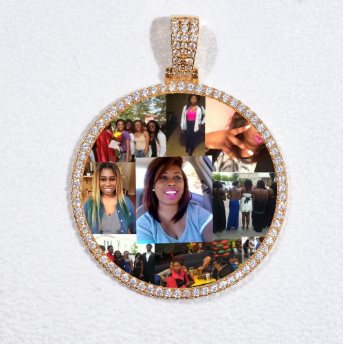 MEDIUM 3D CIRCLE CUSTOM PICTURE PENDANT