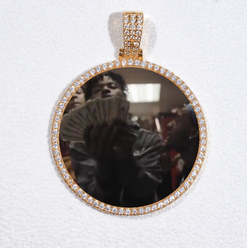 MEDIUM 3D CIRCLE CUSTOM PICTURE PENDANT