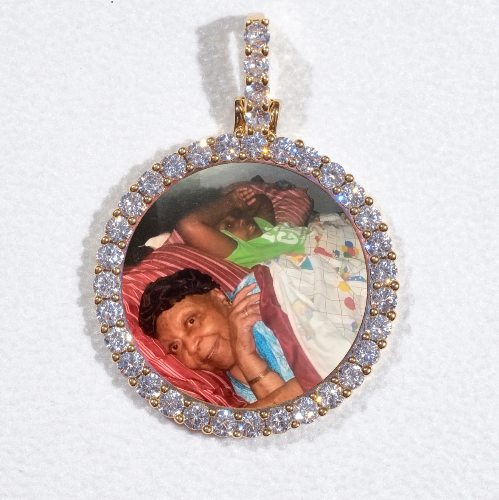 3D CIRCLE CUSTOM PICTURE PENDANT SMALL SIZE