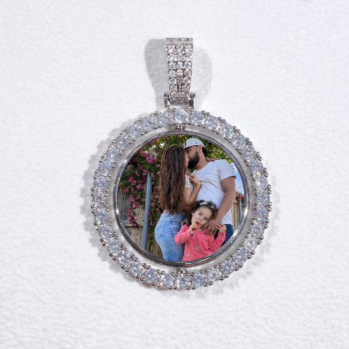 3D Spinning 2-Faced Custom Picture Pendant