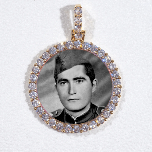 3D CIRCLE CUSTOM PICTURE PENDANT SMALL SIZE