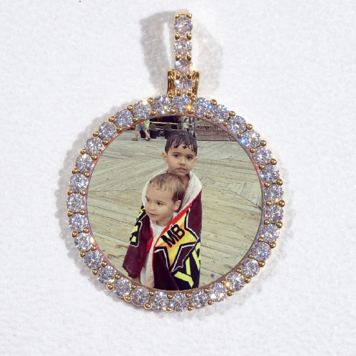 3D CIRCLE CUSTOM PICTURE PENDANT SMALL SIZE