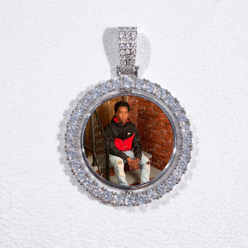 3D Spinning 2-Faced Custom Picture Pendant