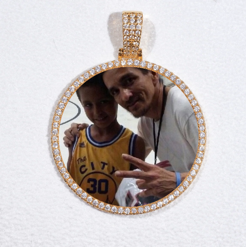 MEDIUM 3D CIRCLE CUSTOM PICTURE PENDANT