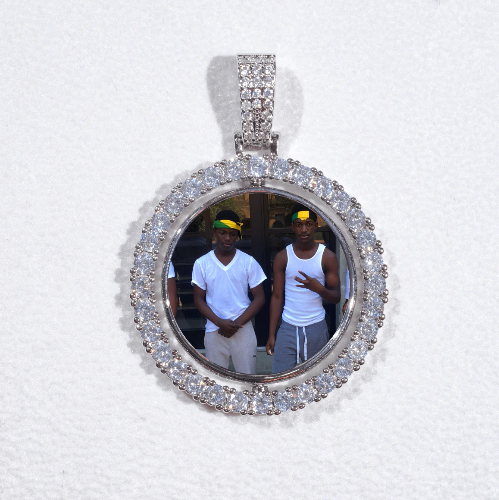 3D Spinning 2-Faced Custom Picture Pendant