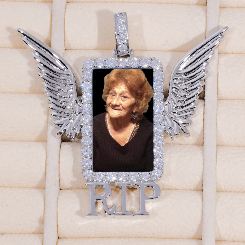 RIP WING 3D CUSTOM PICTURE PENDANT