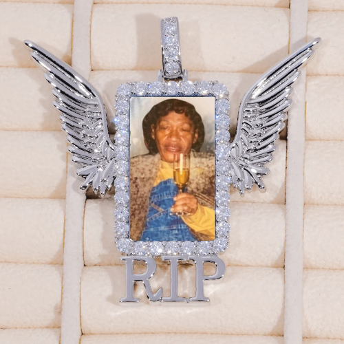 RIP WING 3D CUSTOM PICTURE PENDANT