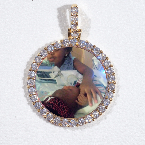 3D CIRCLE CUSTOM PICTURE PENDANT SMALL SIZE