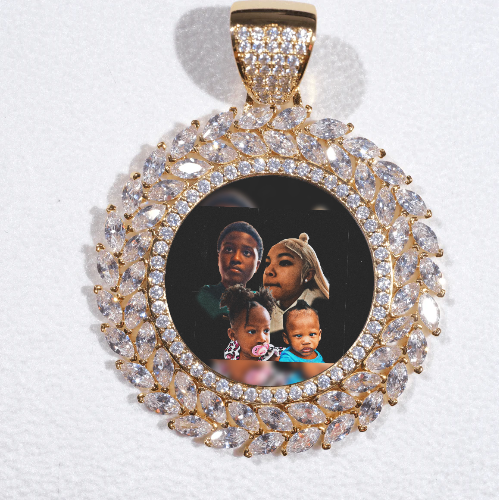 Large 3D Wheat Ear Custom Picture Pendant