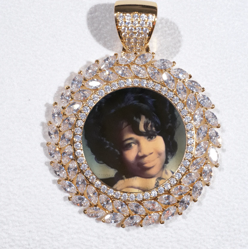 Large 3D Wheat Ear Custom Picture Pendant