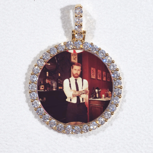 3D CIRCLE CUSTOM PICTURE PENDANT SMALL SIZE