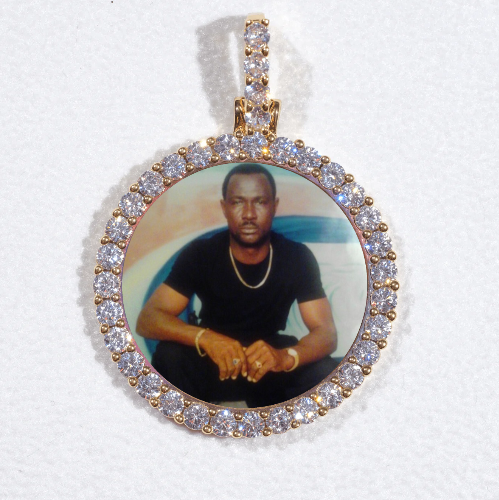 3D CIRCLE CUSTOM PICTURE PENDANT SMALL SIZE