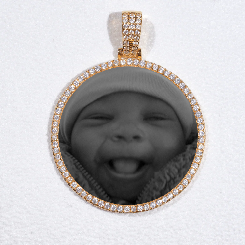 MEDIUM 3D CIRCLE CUSTOM PICTURE PENDANT