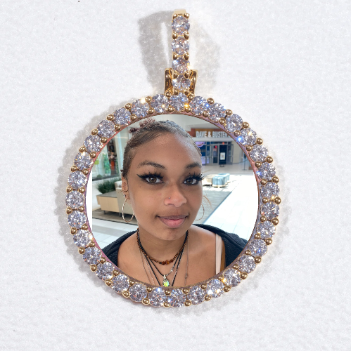 3D CIRCLE CUSTOM PICTURE PENDANT SMALL SIZE